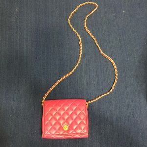 Vintage Amanda Smith Barbie Pink Quilted Crossbody Purse